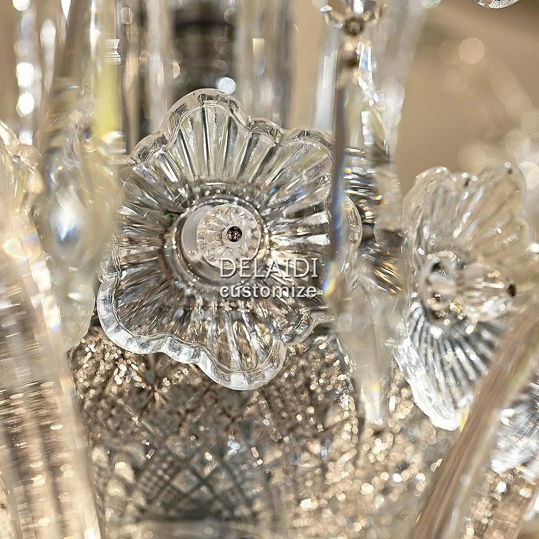 Room decor lights k9 crystal chandelier big transparent candle crystal lamp luxury wedding chandelier pendant lights