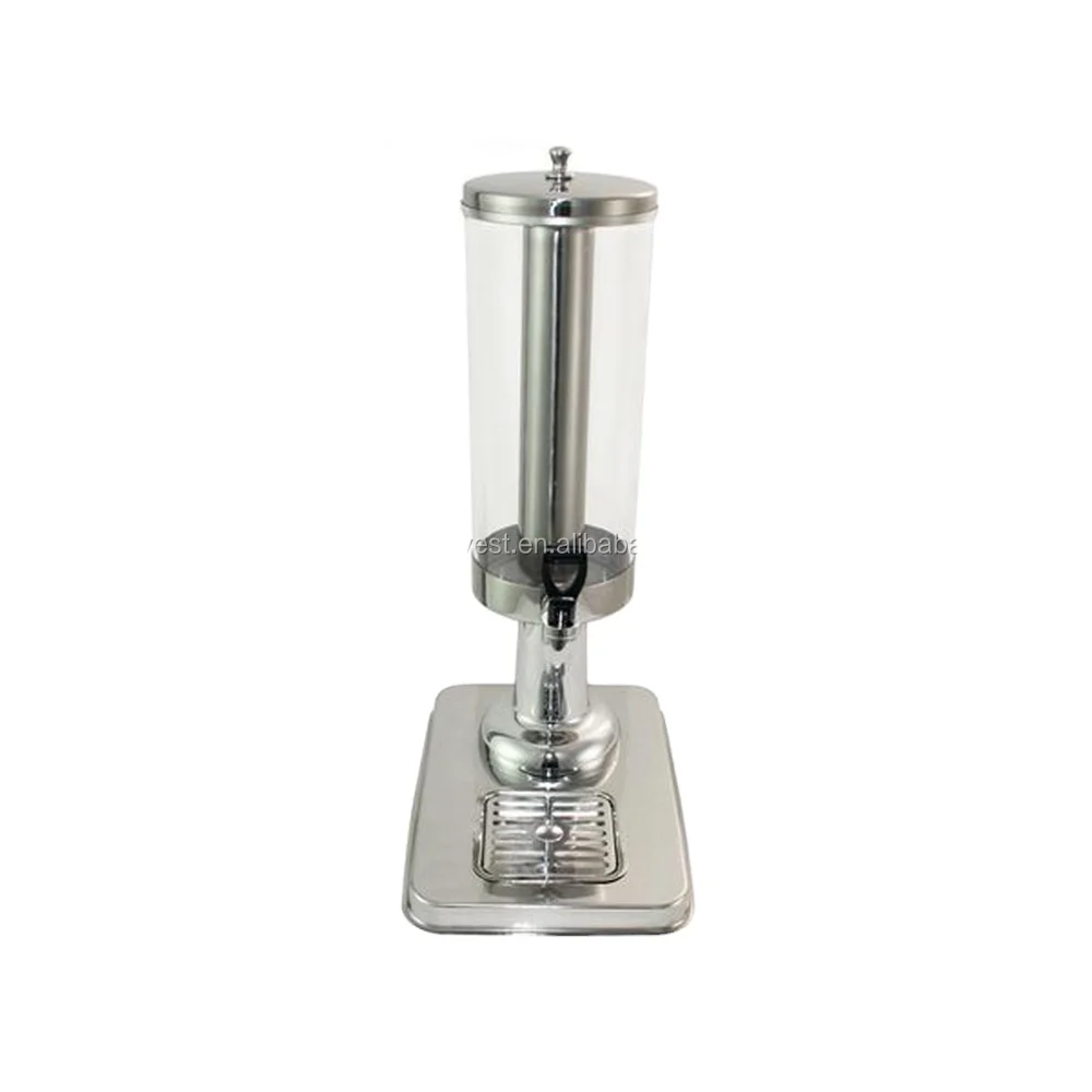 3L liter single tank juice dispenser,gold plated juice dispenser, stainless steel juice bucket