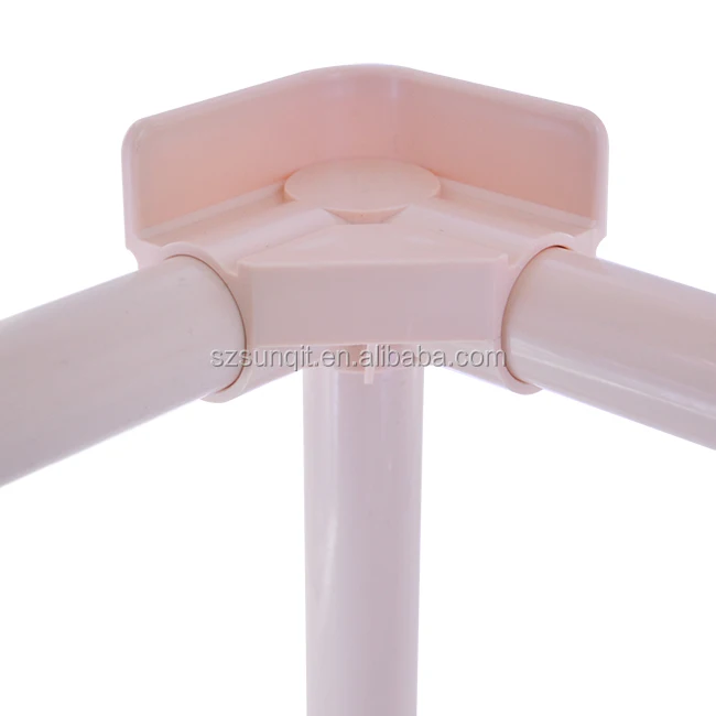 White abs plastic tube fastener fittings pipe joint connector joint for lean pipe