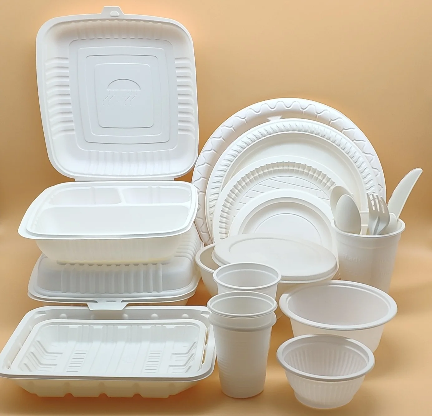 10 дюймов кукурузный крахмал круглые пластины platos descartables de