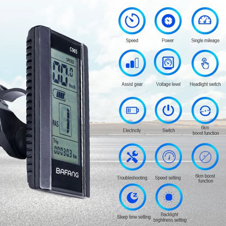 Motor Vehicle Mid Drive 1500w 2000w Battery ebike City Mountain  Bafang Parts Electric Bicycle Conversion Kit Accessories