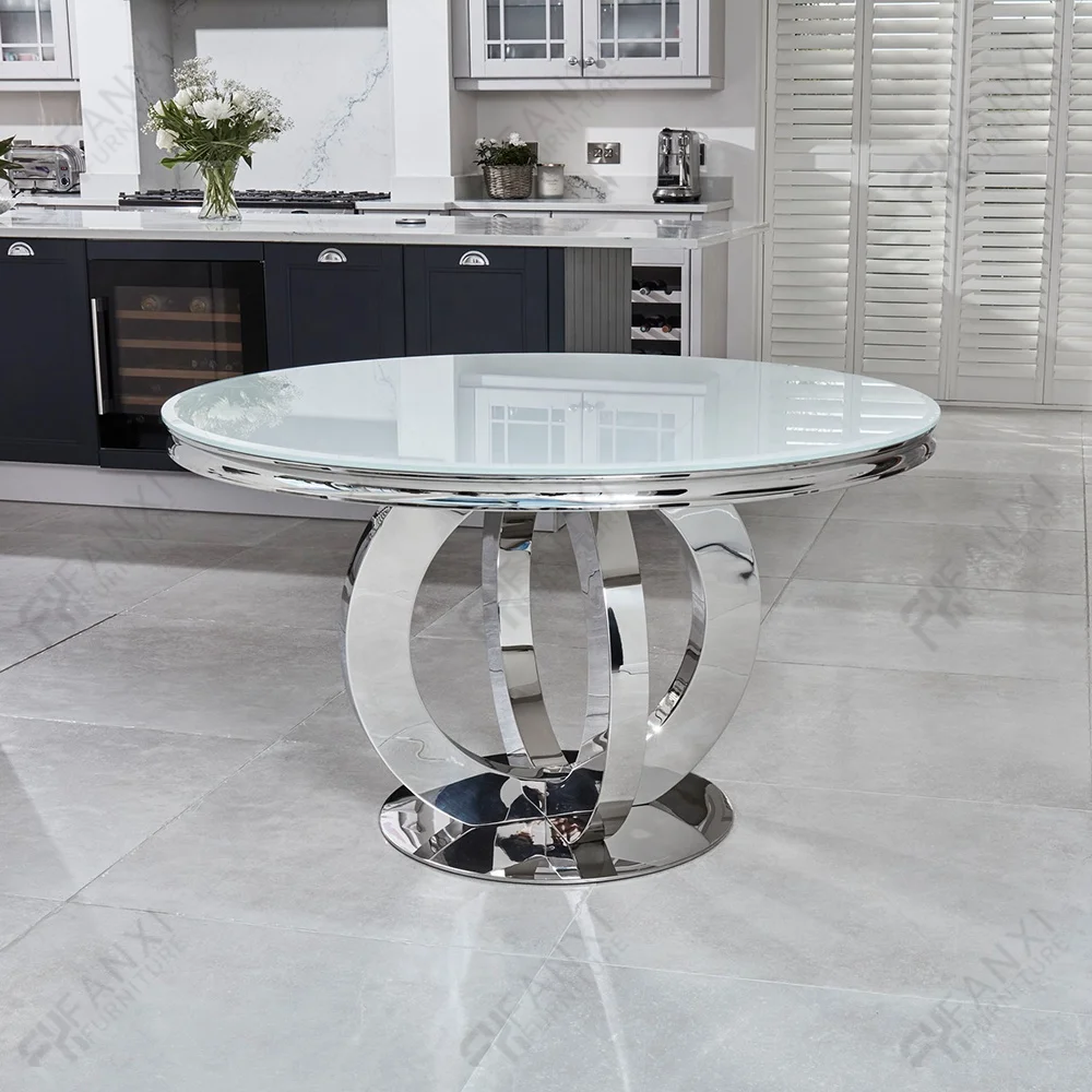 Home furniture grey artificial marble steel leg slate dining table set 4 chairs restaurant tables italian round dining table