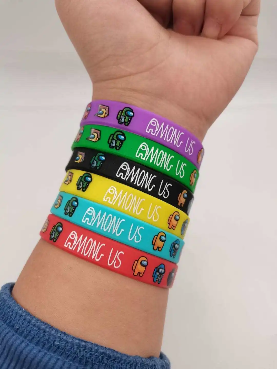 Spot-made Space Werewolf Killing Silicone Bracelet Game Wristband With Full Colors Printing