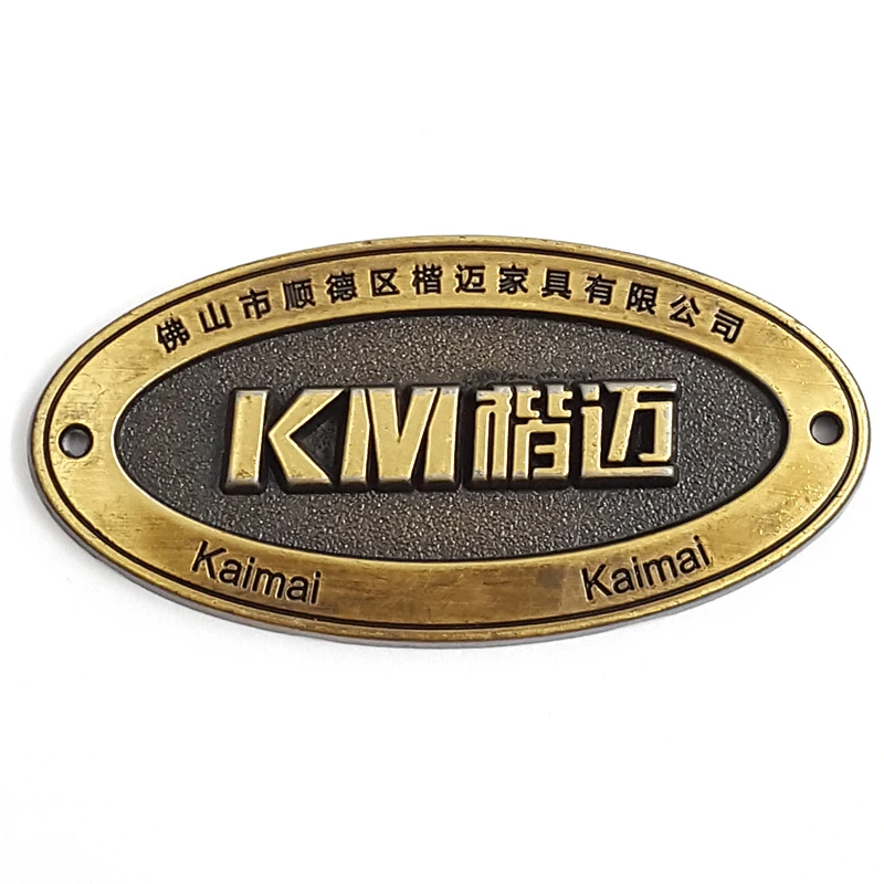 Металлическая бирка из цинкового сплава