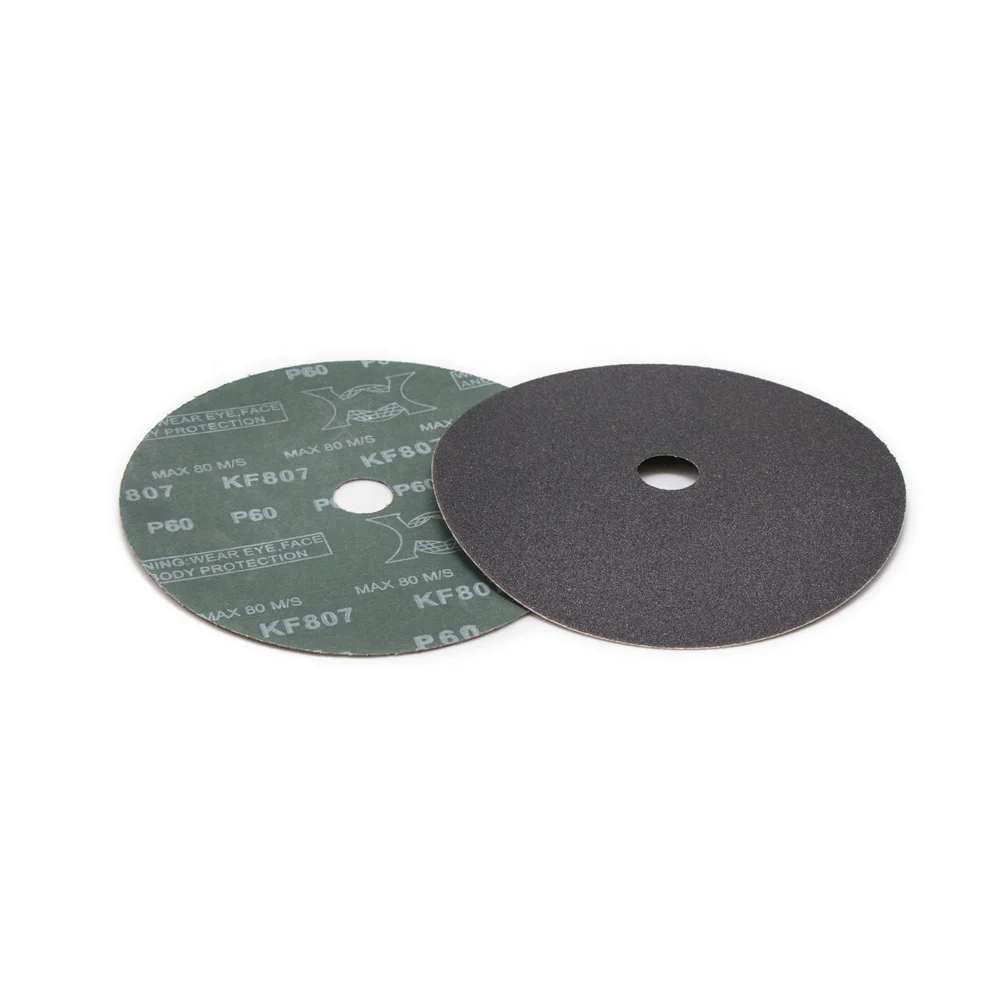 black resin silicon carbide Fiber Disc brushed abrasive disc Fiber Disc