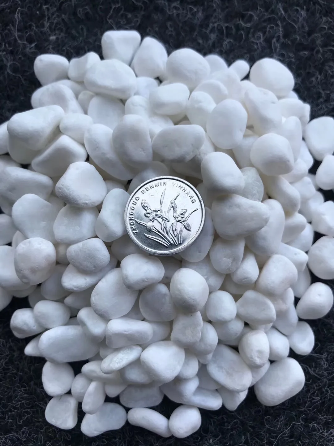 natural marble stone pebbles snow white stone garden finishing for pool