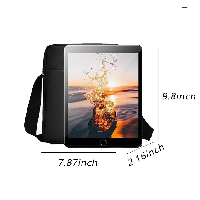 BSCI custom sacoche homme fashion wholesale boys male waterproof polyester fabric crossbody shoulder bag