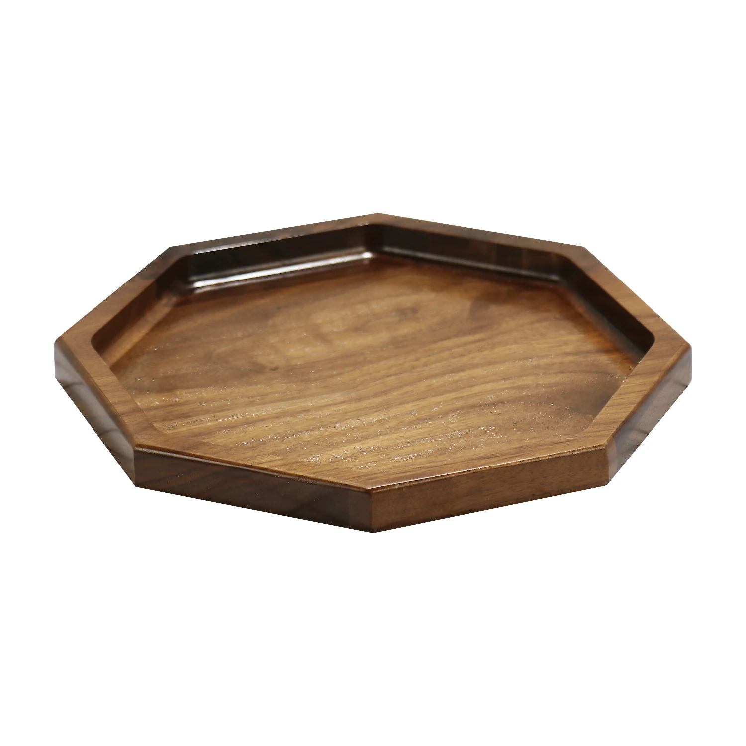 wholesale custom rectangle wooden tea tray acacia wood coffee serving tray wooden fruit baskets stackable bamboo storage box