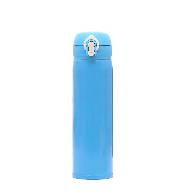 
Wholesale Cute Flip Top Insulated Double Wall Bottle Flask Stainless Steel Thermos 350ml Vacuum Flaskwith push button 
