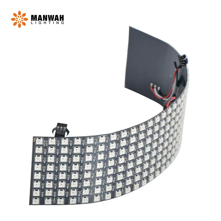 DC5V WS2812B RGB светодиодная цифровая Гибкая индивидуально Адресуемая панель WS2812 8x8 16x16 8x32 модуль матричный светодиодный светильник