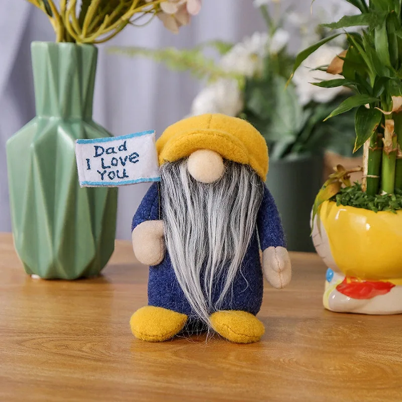 Кукла без лица на День отца, новинка 2022, плюшевая кукла с длинной бородой, шляпа с короткими ногами, фабрика goblin, оптовая продажа