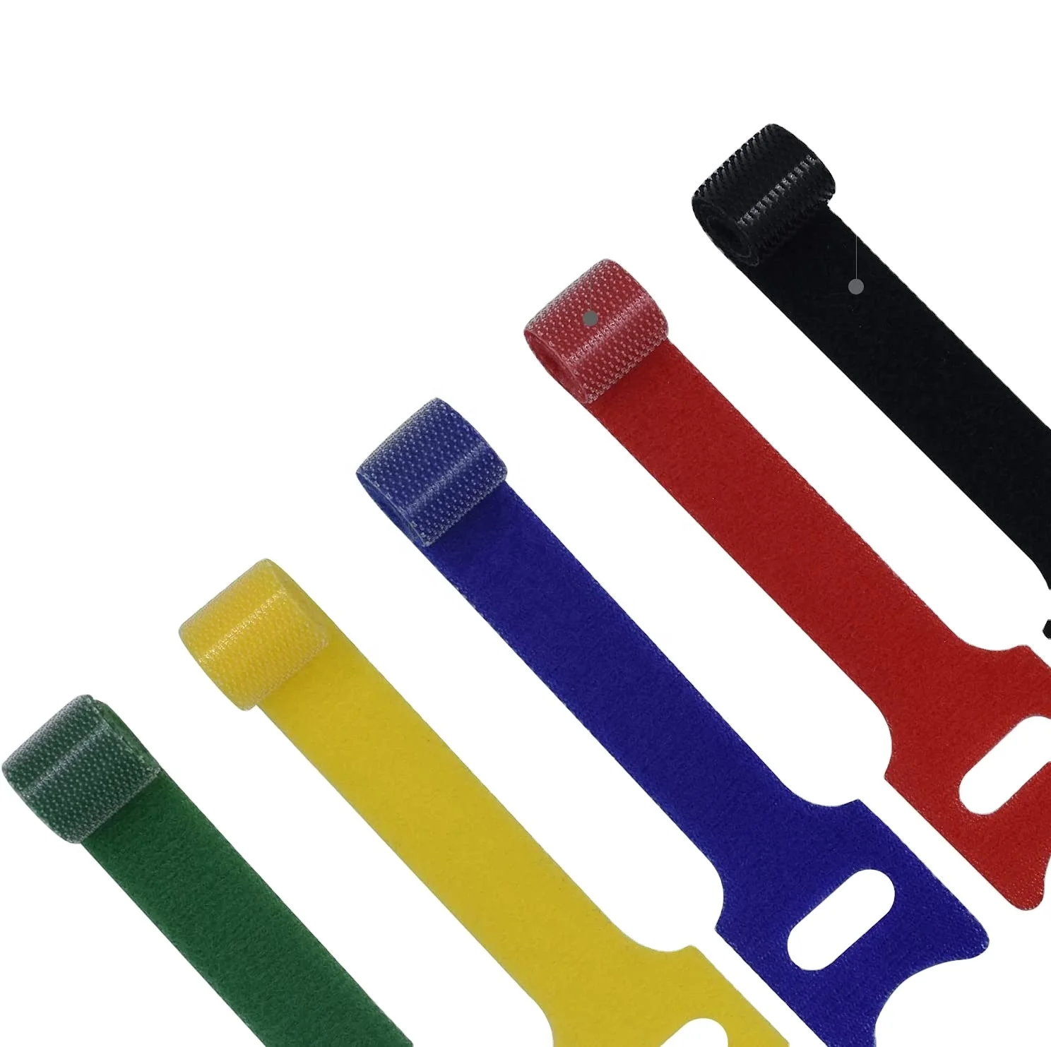 Custom Velcroes Cable Ties Printed Brand logo Hook And Loop Strap