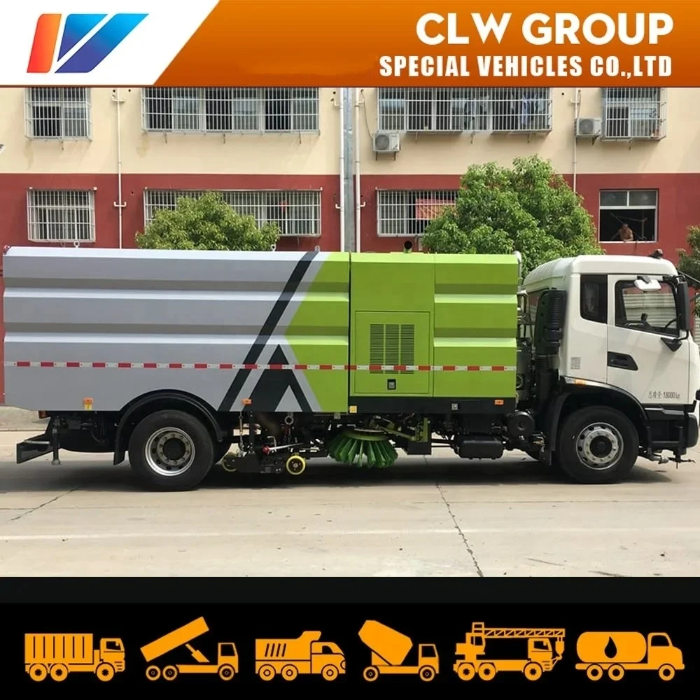 Dongfeng snow broom sweeper Truck 16m3/16000L/16000litres Road Cleaning Washer Equipment