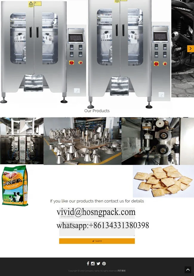 Plastic Packaging Material and Electric Driven Type HS-520T granule packing machine