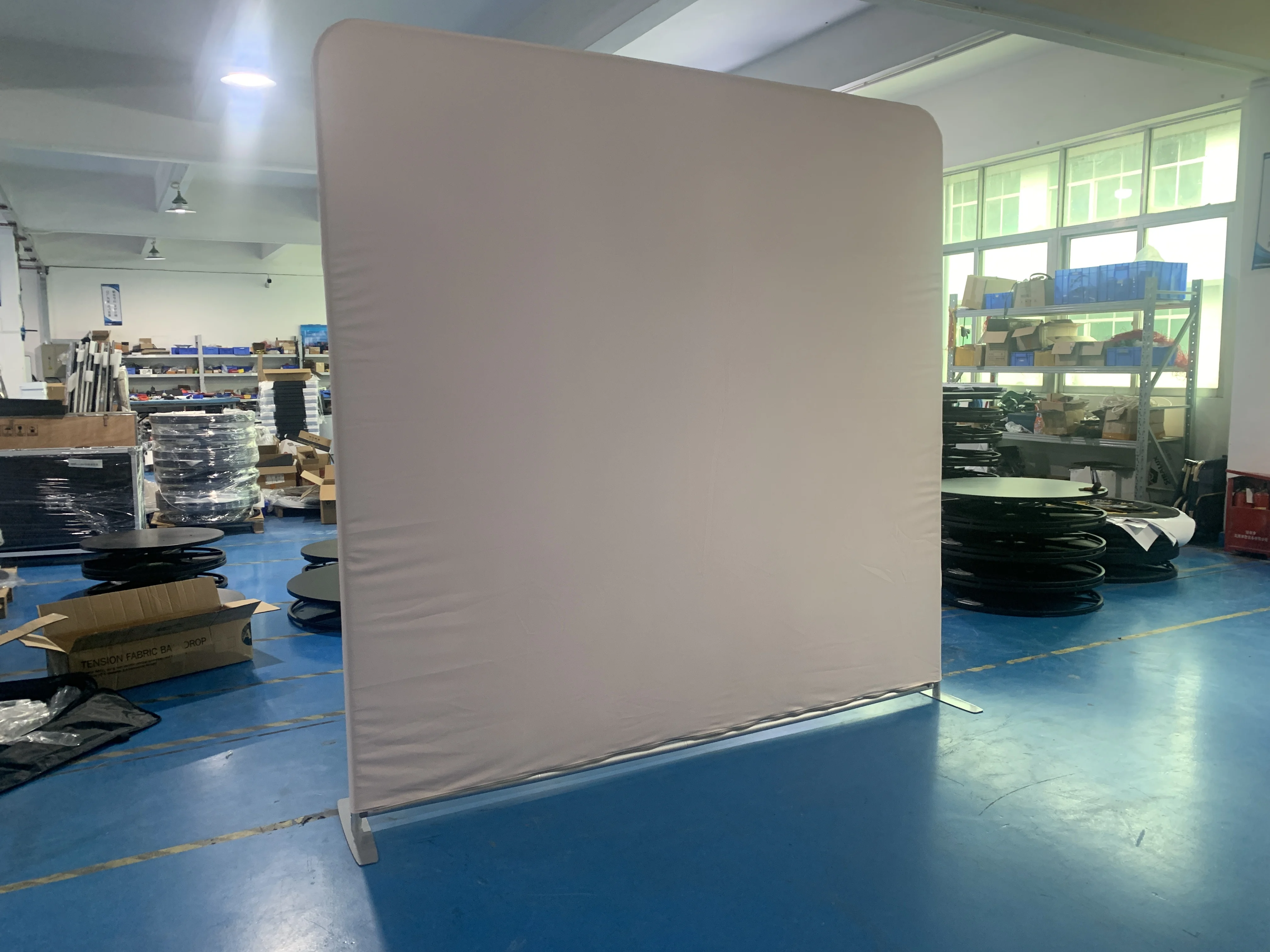 Factory price aluminum frame custom printed graphic exhibition display 8ft photo booth tension fabric display for party