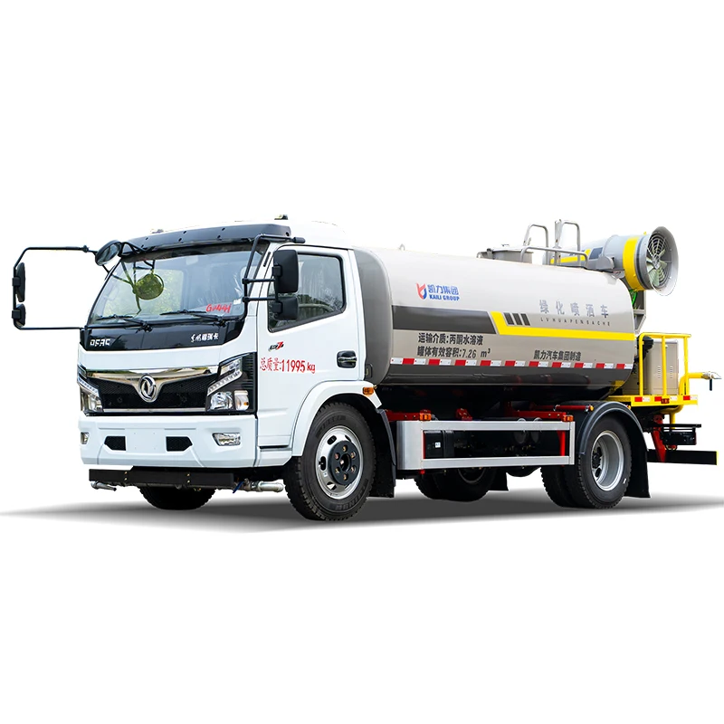 DongFong 8 Tons Water Tanker Mounted with Spray Fog Cannon 30-40m Mobile Mounted Dust Suppression Unit