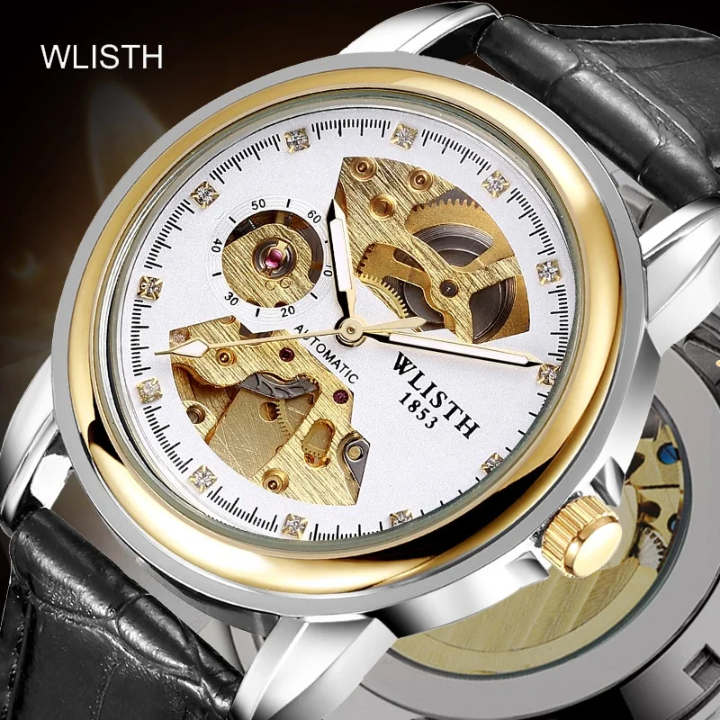 Get samples for free low price stainless  steel chain  men mechanical watch fashion lady wristwatch