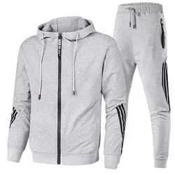 Wholesale Workouts Slim Fit GYM Clothing Two Piece Sportswear Sweatsuit Track Set Running Sport Men Training Jogging Wear Suit