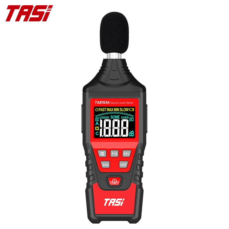  Цифровой измеритель уровня звука TASI TA8153A промышленный ручной шума децибел экологический тестер аналоговая полоса 30-130