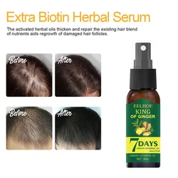 OEM 30ml/50ml EELHOE KING of Ginger Hair Growth Nutrition Liquid Hair Loss Control Hair Spray