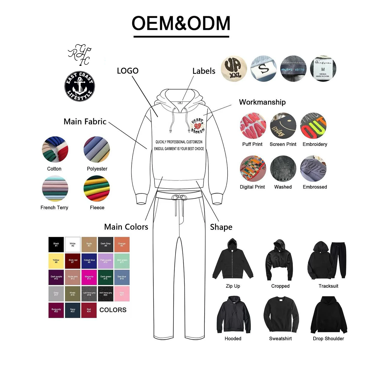 Custom Acid Wash Tracksuit Cotton Embroidery Sweat Suit Flared Sweatpants And Silk Lined Hoodies Set Distressed Sweatsuits Men