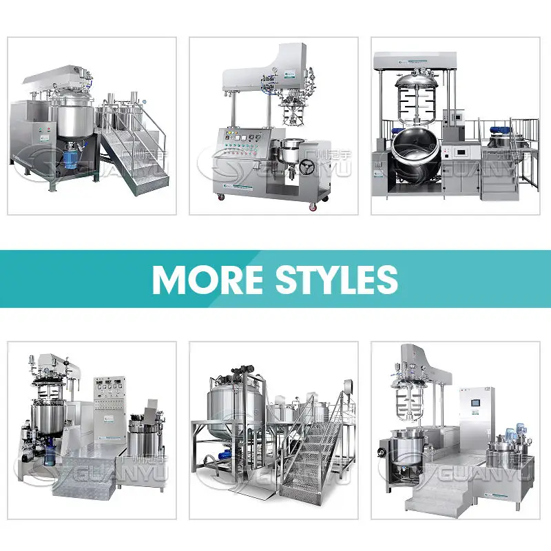 Gy Cheese Making Machine Cosmetic Shampoo Toothpaste Body Lotion Cream Making Machines Vacuum Mixer Emulsifying Homogenizer
