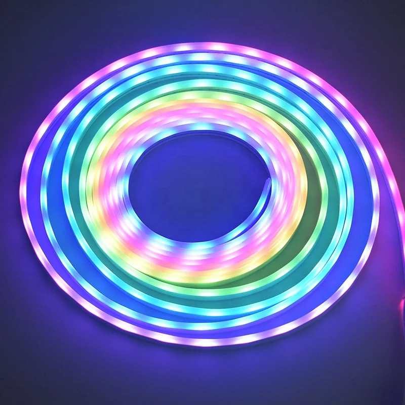 3D channel letter rgb light backlight sign led strip light rgb SIlicone tube waterproof rgb pixel led light