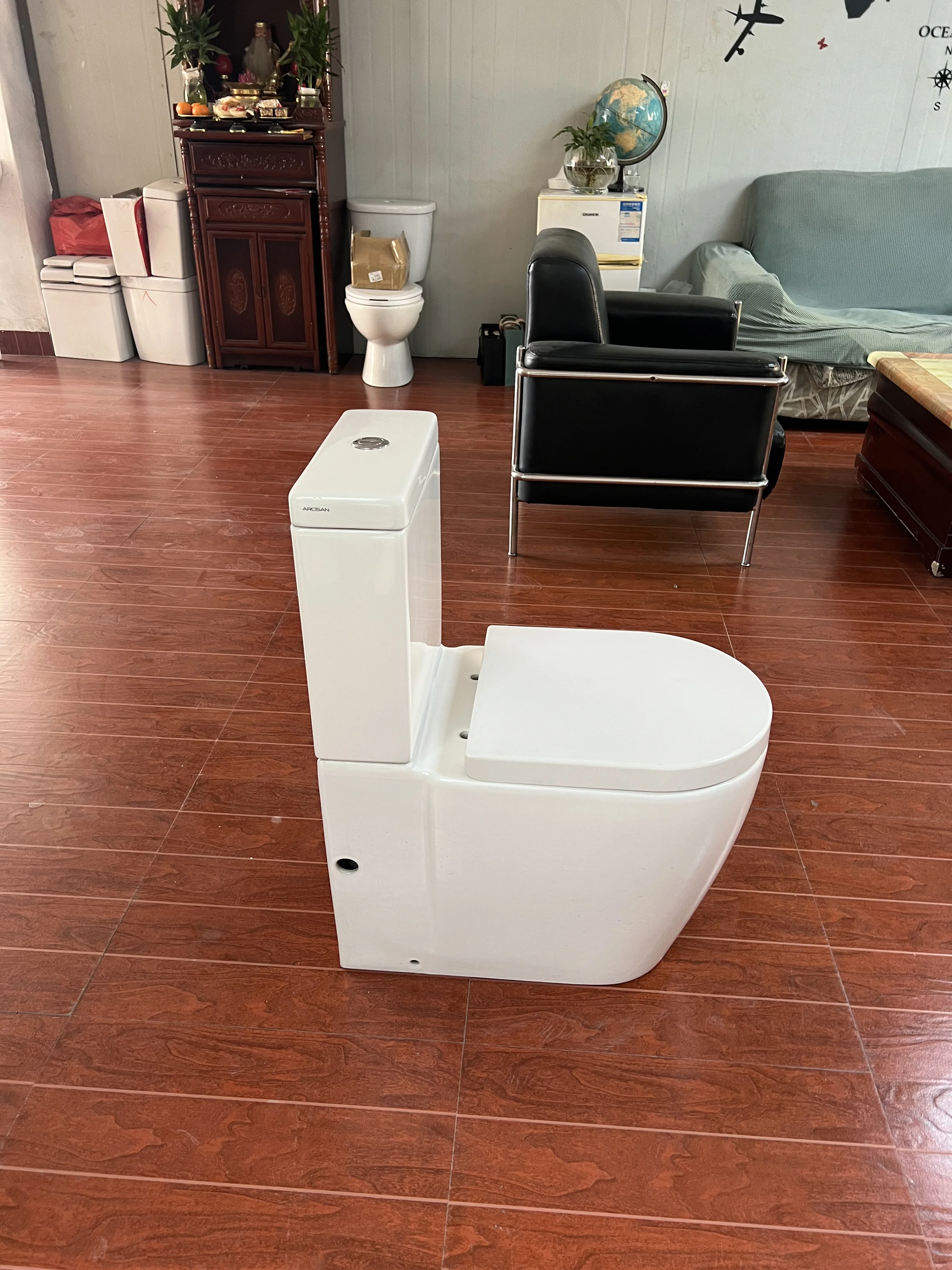 Watermark WELS Australian Ceramic Two-piece Toilet Cheap Bathroom Piece Toilet Bowl