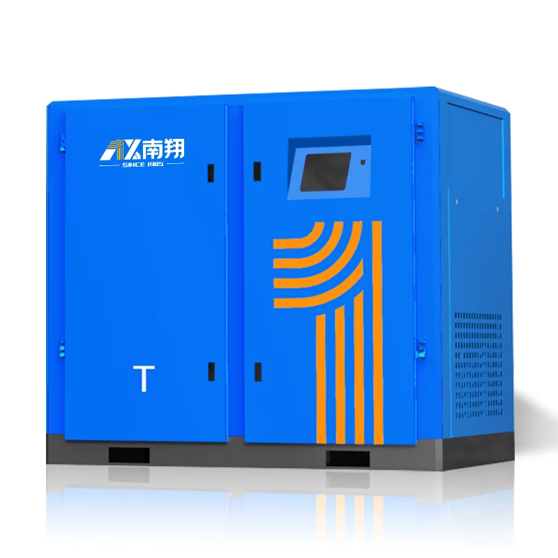 Oil Lubricated 75kw screw air compressor for sewing machine