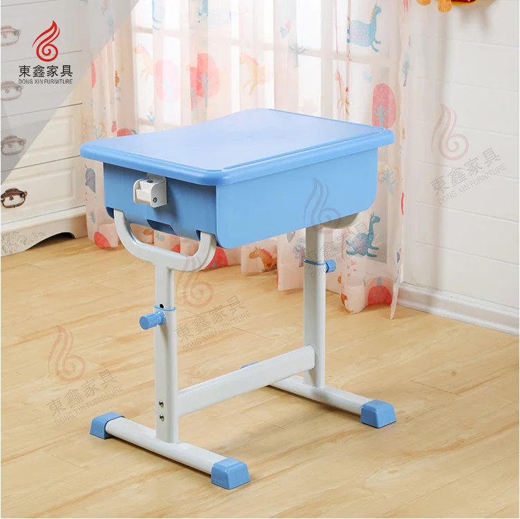 New Style Commercial School Furniture Height Adjustable Classroom Desk And Chair With Plastic Chair