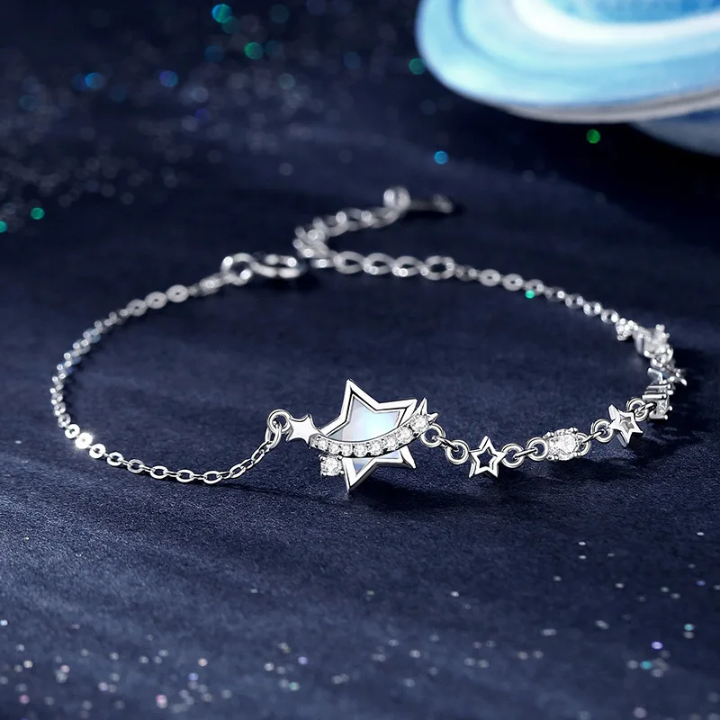 Trendy 925 sterling silver jewellery women christmas choker star pendant necklace cz zircon sterling silver product manufacturer