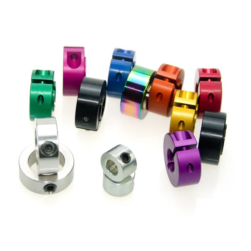 CNC Customized Aluminum Stainless Steel Shaft Collars Set Screws Double Split Shaft Collars