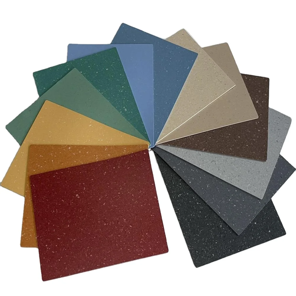 Waterproof 3.5mm Vinyl Homogeneous hospital Flooring Pvc Plastic Floor With Non-slip Surface Treatment