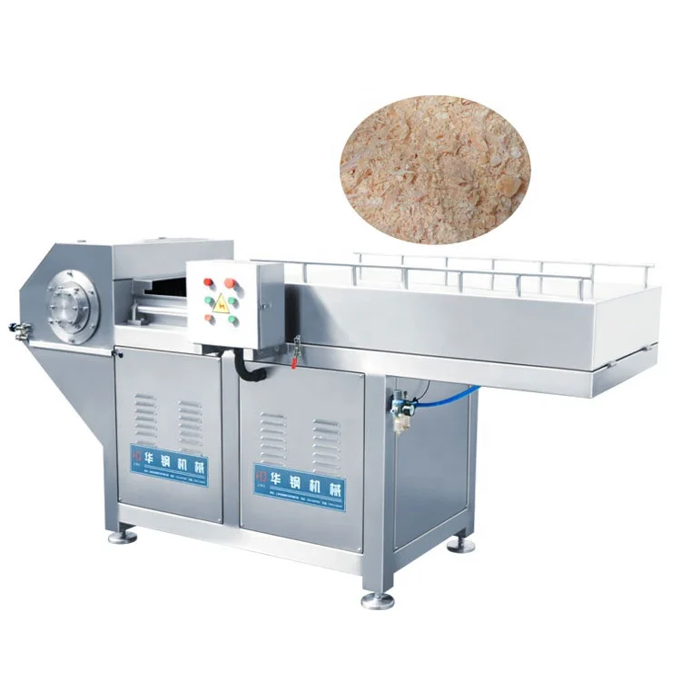 Frozen block fish meat crusher breaker machine frozen pork meat shredder slicer frozen lamb flake cutter