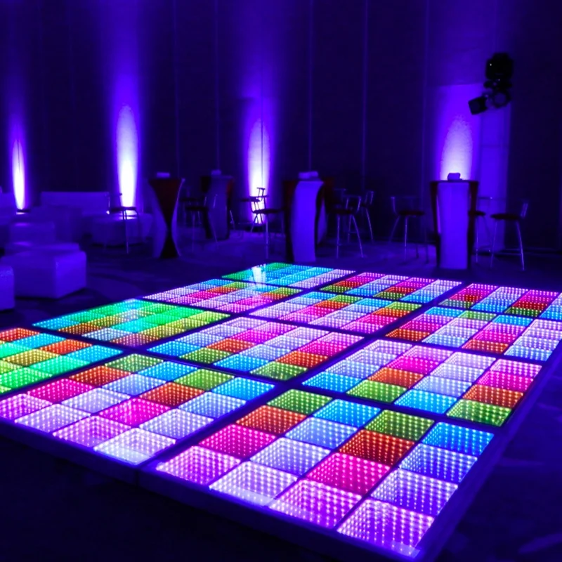 3d LED DJ Style Dance Floor BAR/Disco Night Light Music Play Pub Stage Dyeing Led Dance Floor led par led dmx wedding machines