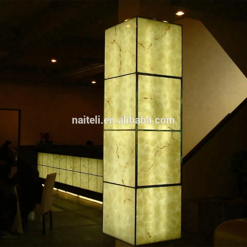Decorative Translucent Material Artificial Onyx Stone