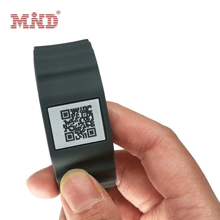 Wholesale Color Customized RFID NFC MIFARE Classic EV1 1K QR Code Wristbands