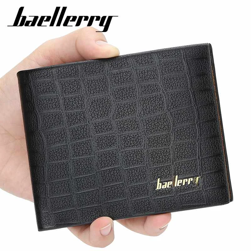  2021 маленький мужской бумажник baellerry из искусственной кожи с зажимом для