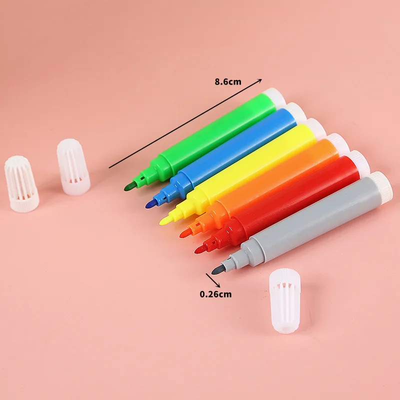Washable Vivid Color Lovely Style Stationery Set Kids DIY Mini Color Pens