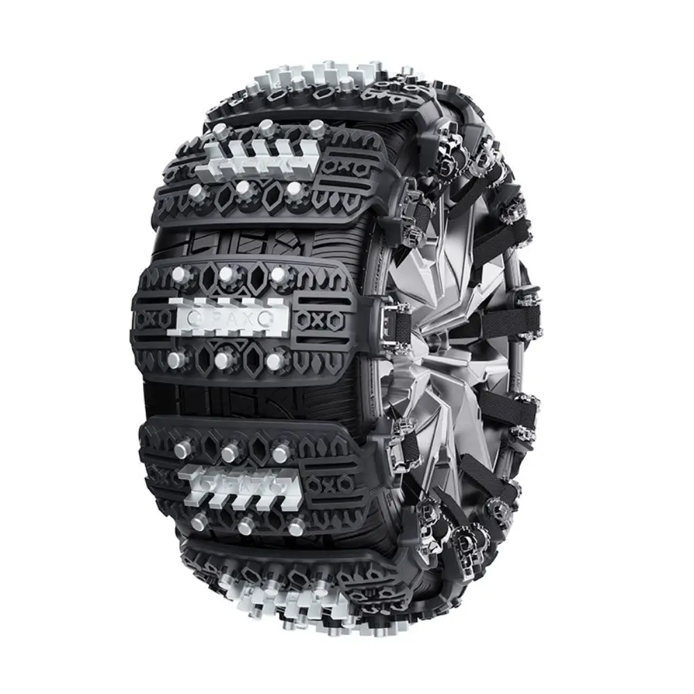 WZAUTO High quality manganese steel iron Universal rubber winter mud escape 6-10pcs car anti-skid tire wheels snow chains