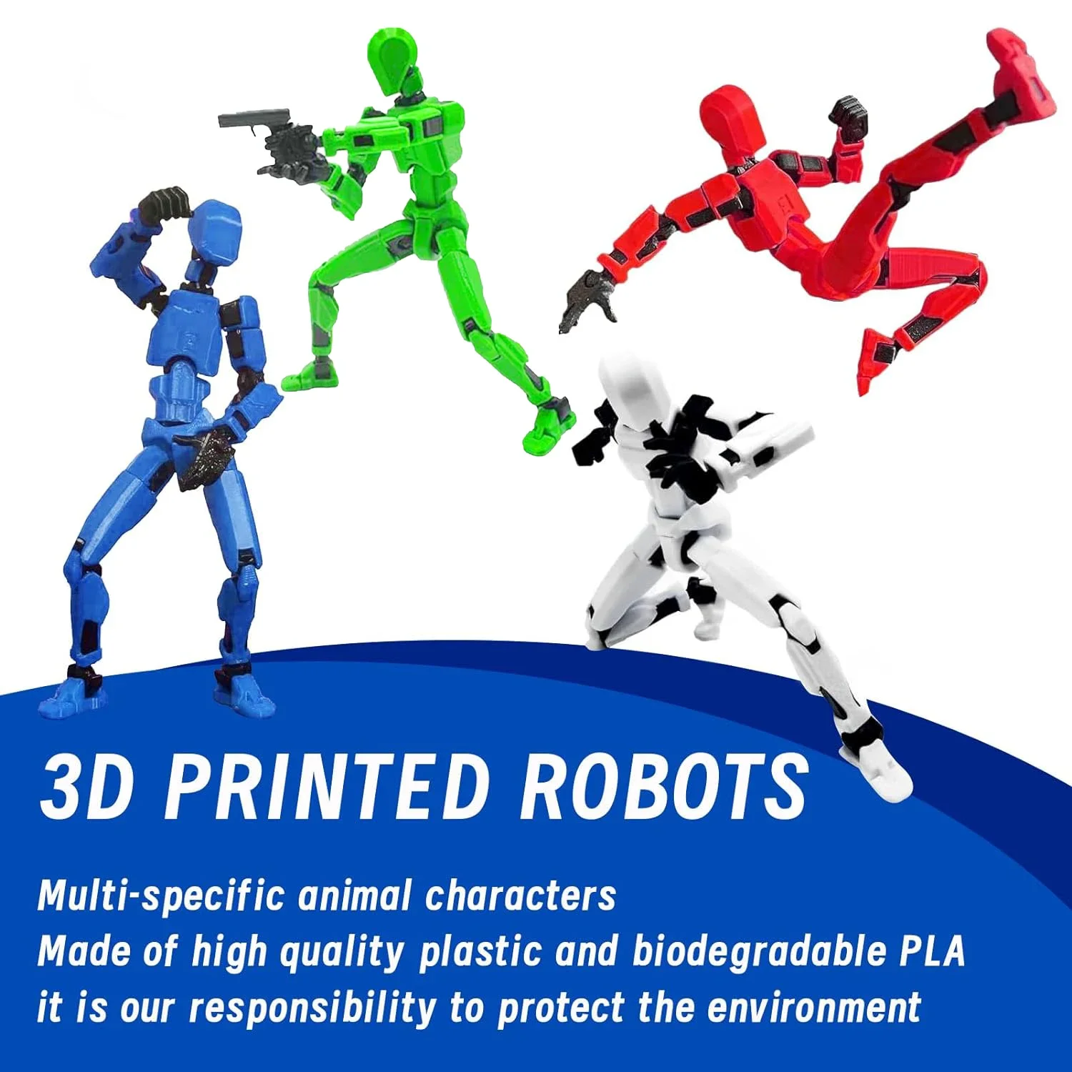 Titan 13 Action Figure Assembly Completed T13 Dummy Lucky 13 Action Figure 3D Printed Multi-Jointed Movable Dolls