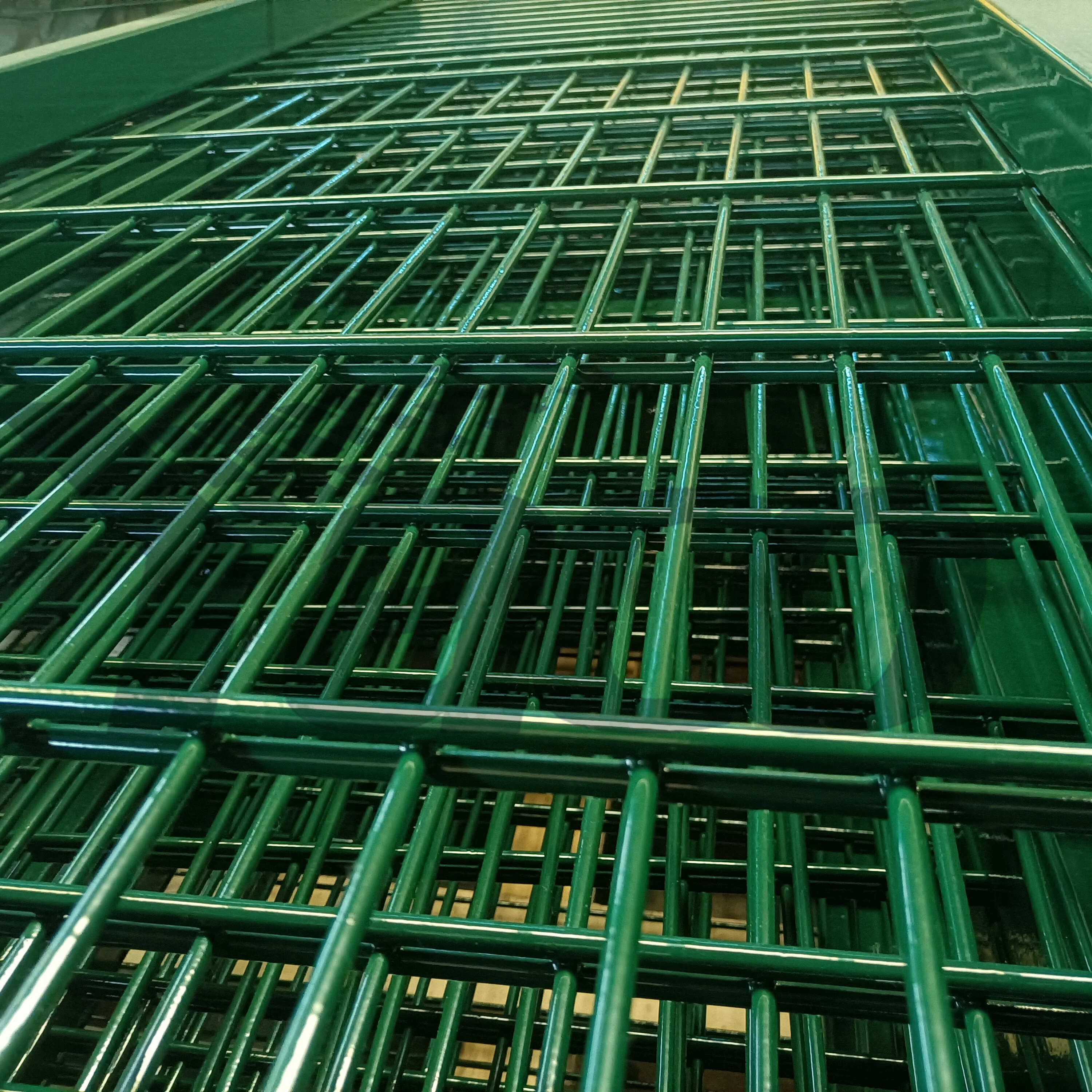 Anping 2.5*3m 2*3m European style green powder coated welded double panel wire fence