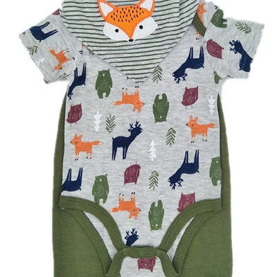 baby clothes jumpsuit romper bib pants 3 pieces