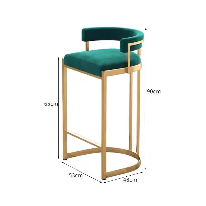 Modern Luxury High Quality Kitchen Plastic Bar Stools High Chair For Counter Bar