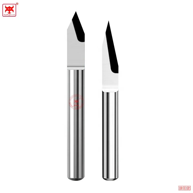 CNC Diamond Router Tool V Shape Mill Cutter 30 degree 6Shank Carbide PCB Engrave 3D PCD Bit Wood PVC Flat Bottom Carve Acrylic