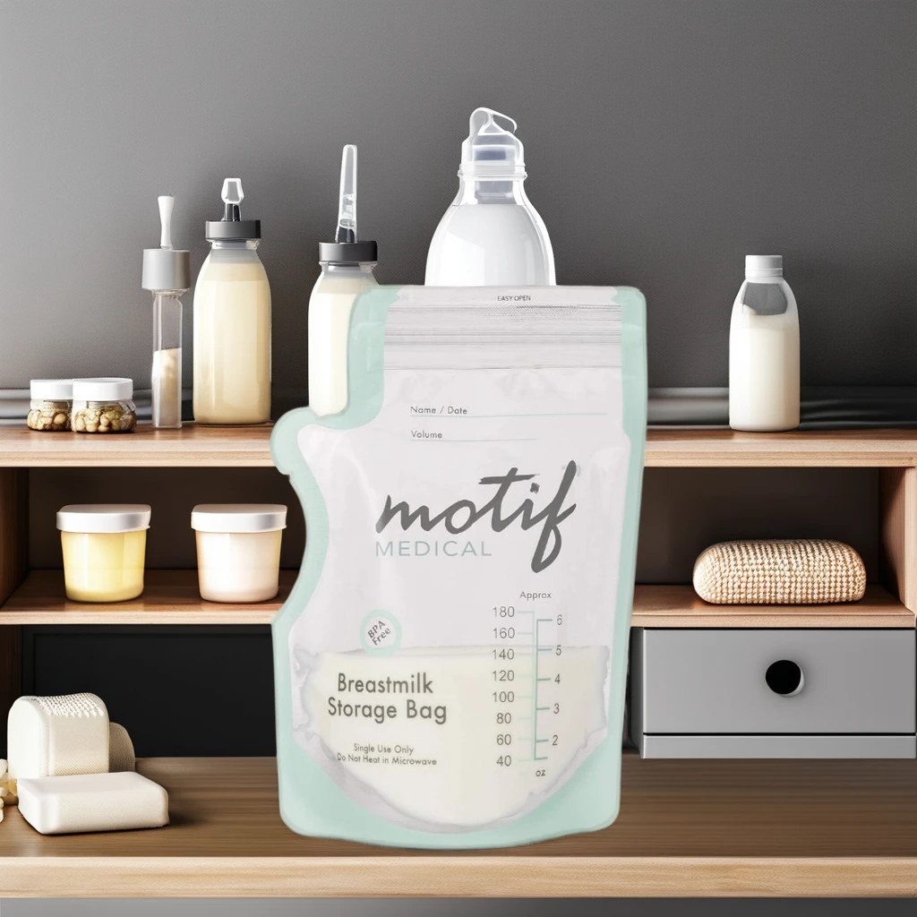 Easy tear Custom logo package box Leak Proof LDPE Liner Breastmilk Storage Bags  Breast BPA Free 30 50 100 200300 counts