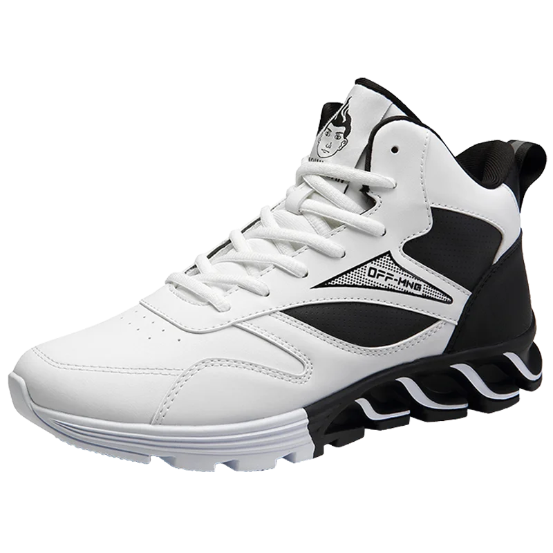 High quality Breathable Rubber sole High top sports basketball casual men shoes