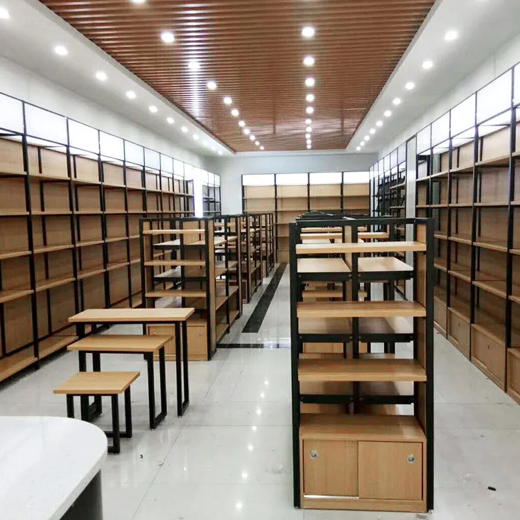 Fashion Display Shelf Wine Rack Supermarket  Beautiful Wooden shelf