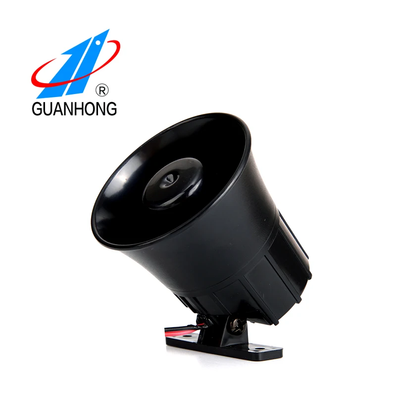 110dB 15W Buzzer Horn 1 or 6 Tone Car Siren Horn Speaker