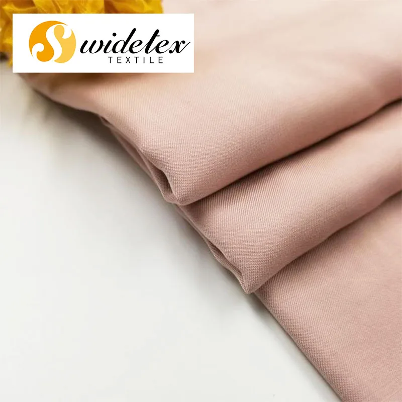 
Free sample High quality viscose rayon 75D*30S twill fabric lenzing viscose twill fabric okextex certificated wdr8028 